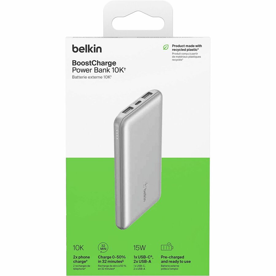 10K POWER BANK USB-A C 15W