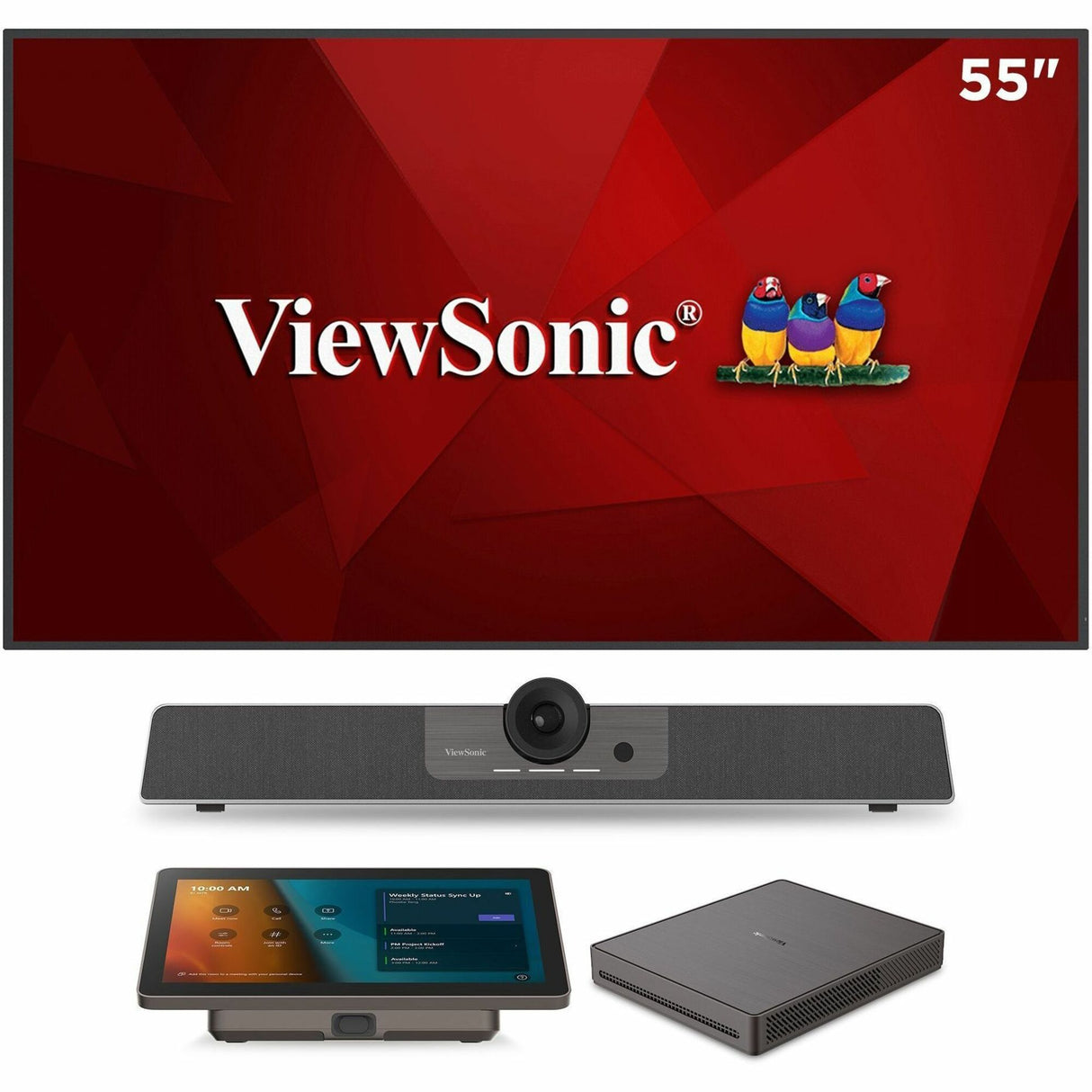 ViewSonic Commercial Display CDE5530-W1 - 4K, 24/7 Operation, Integrated Software and WiFi Adapter - 450 cd/m2 - 55"