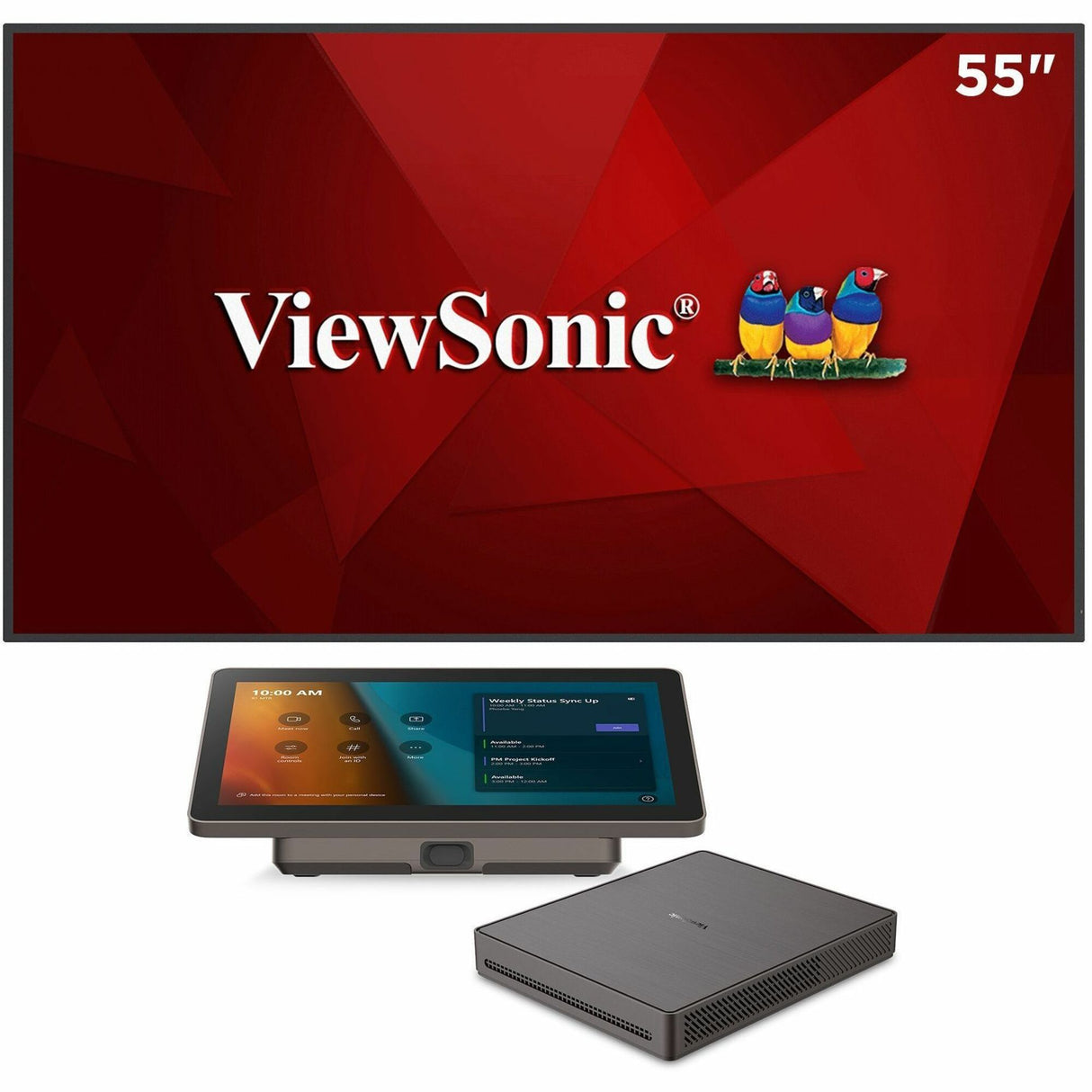 ViewSonic Commercial Display CDE5530-W1 - 4K, 24/7 Operation, Integrated Software and WiFi Adapter - 450 cd/m2 - 55"