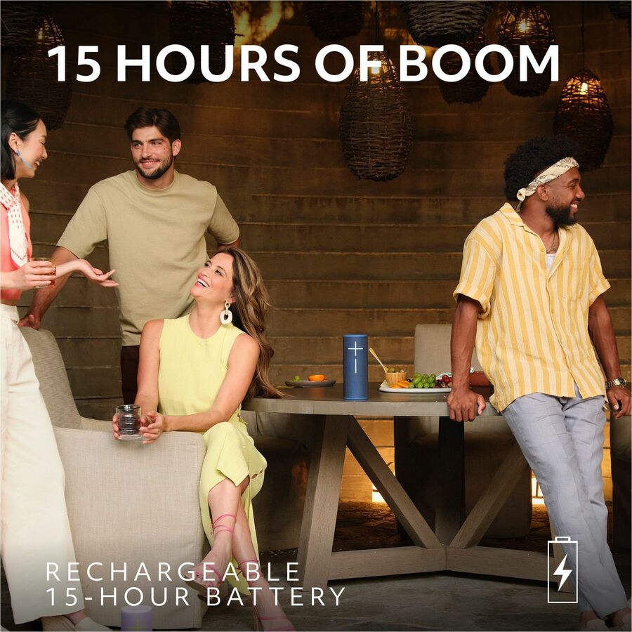 Ultimate Ears BOOM 4 Portable Waterproof Bluetooth Speaker With 360-Degree, Bold, Immersive, Crystal-Clear Sound, Floating Speaker With 15-Hour Battery and 147ft (45m) Range, Red