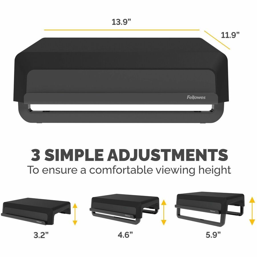Fellowes Breyta Monitor Stand - Black