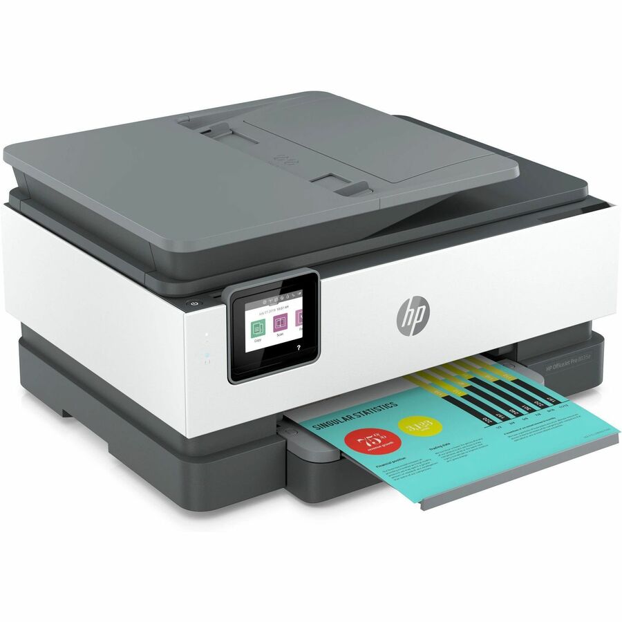 Impresora multifunción de inyección de tinta HP OfficeJet Pro 8035e con cable e inalámbrica - Reacondicionada - Color - Basalto claro