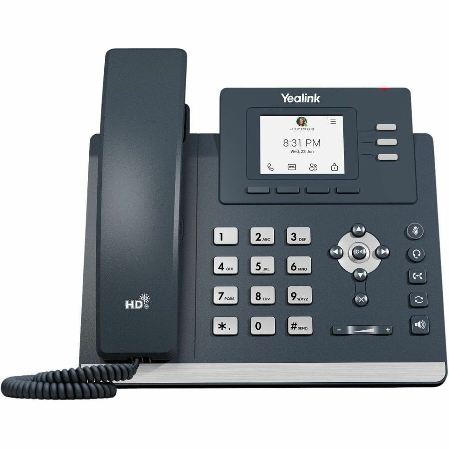 Yealink IP Phone - Corded - Corded - Desktop, Wall Mountable - Classic Gray