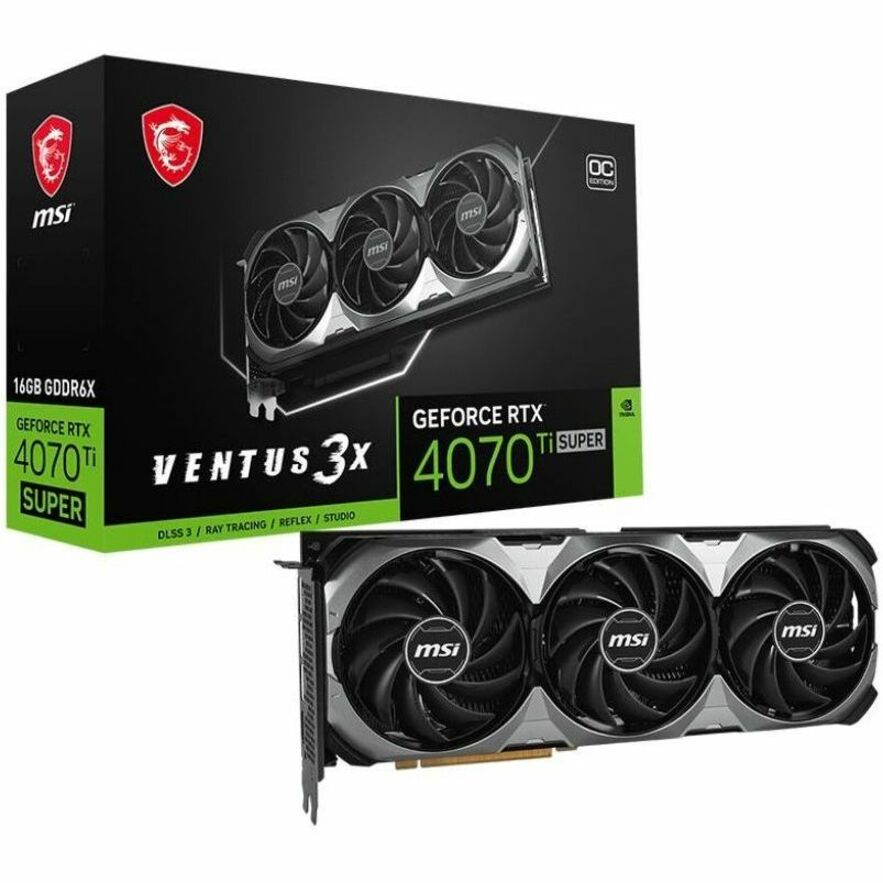 MSI NVIDIA GeForce RTX 4070 Ti SUPER Graphic Card - 16 GB GDDR6X