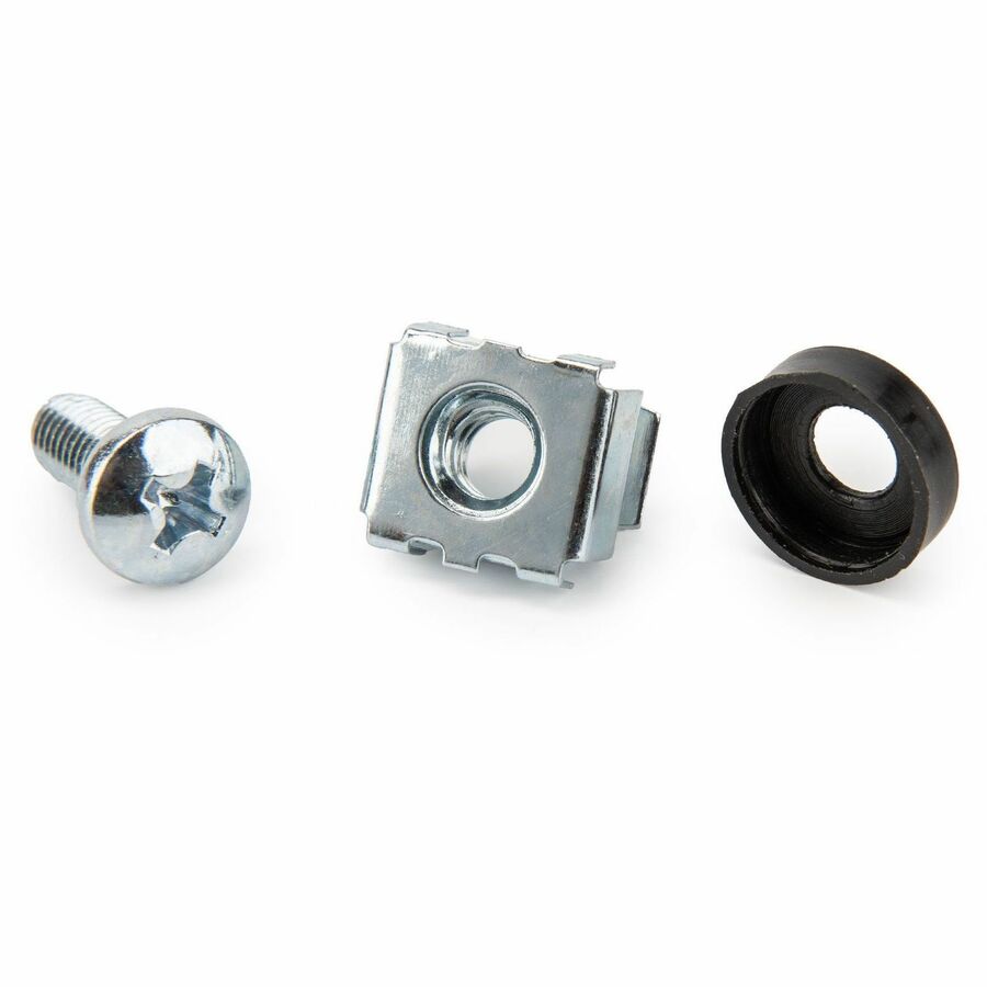 Rocstor 50 Pkg M5 Mounting Screws and Cage Nuts for Server Rack Cabinet