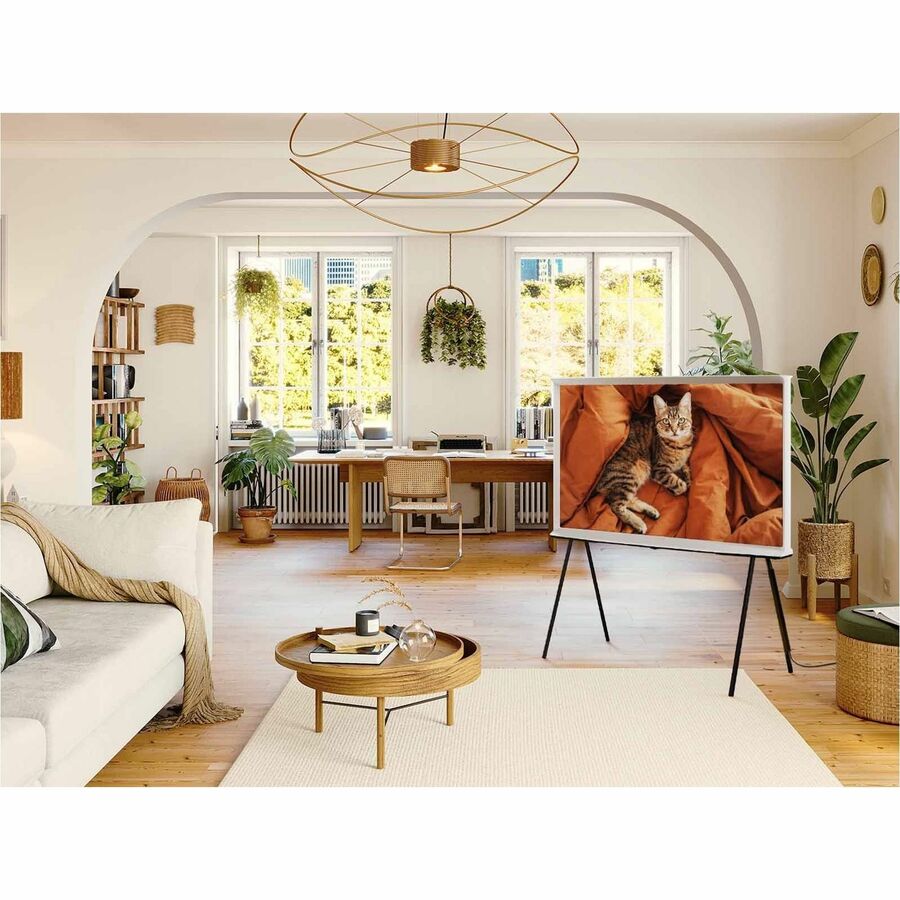 Samsung The Serif LS01D QN43LS01DAF 42.5" Smart LED-LCD TV - 4K UHDTV - High Dynamic Range (HDR) - Cloud White