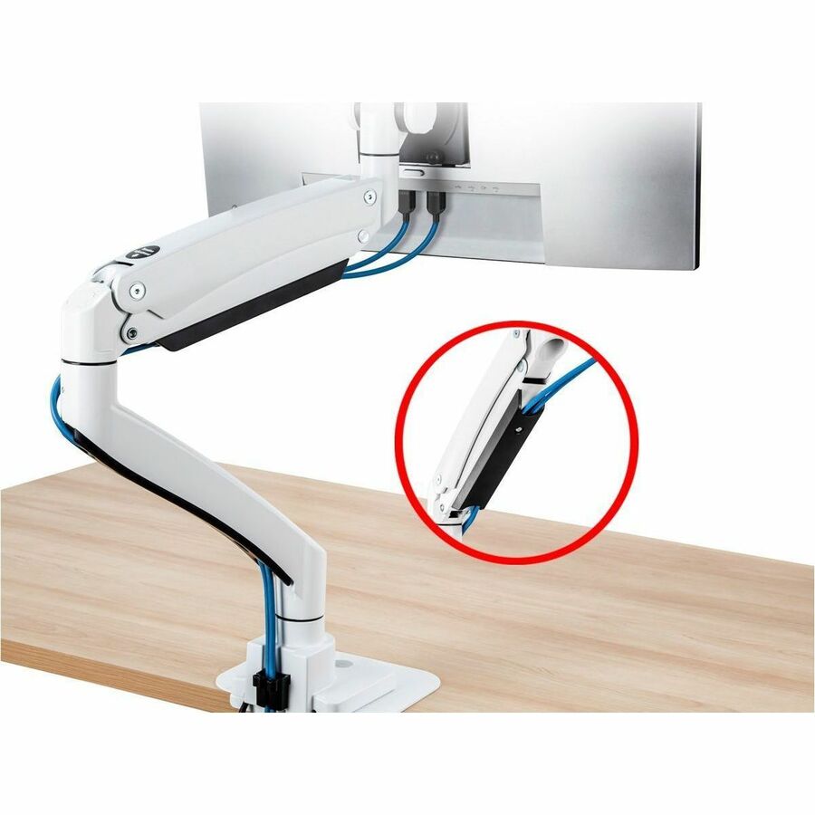 SIIG Ultra Heavy Duty Single Monitor Arm Desk Mount - 17" to 57" - Weight Between 4.4 - 59.5 lbs - VESA 75/100/200mm