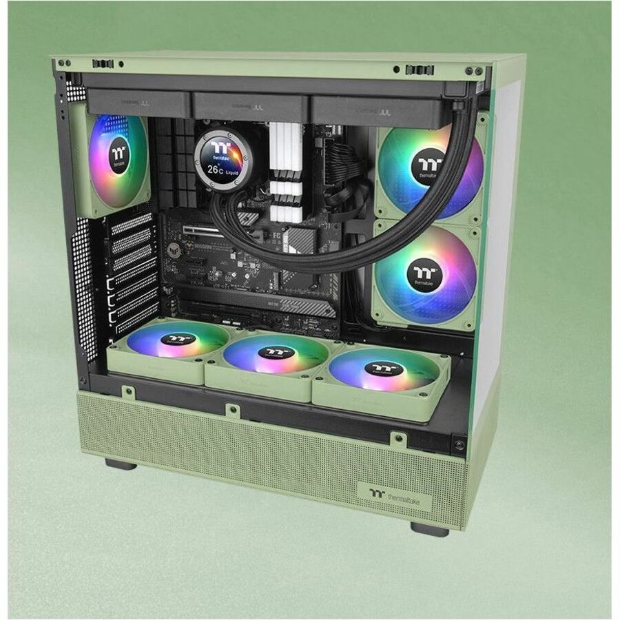 Thermaltake CT140 EX ARGB Sync PC Cooling Fan Matcha Green (3-Fan Pack) - 3 Pack