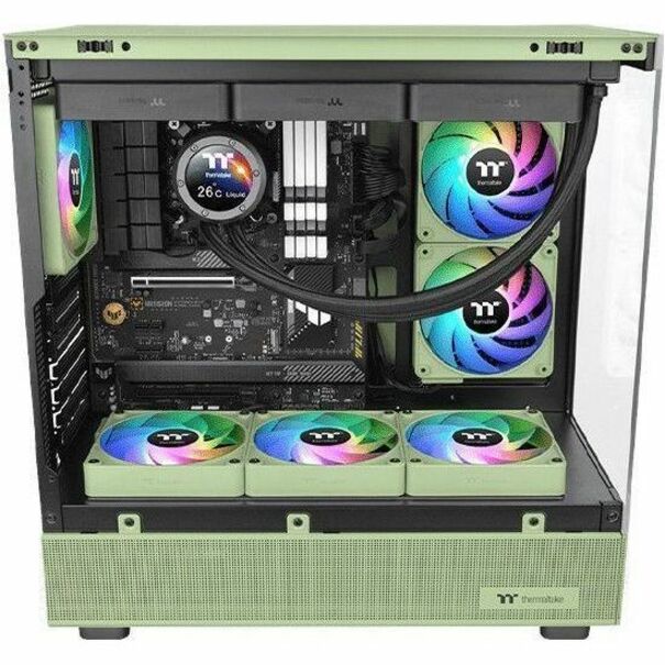 Thermaltake CT140 EX ARGB Sync PC Cooling Fan Matcha Green (3-Fan Pack) - 3 Pack