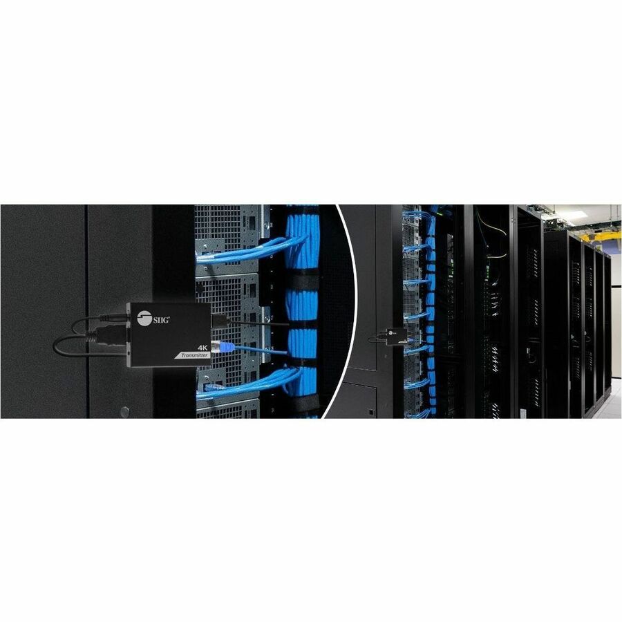 SIIG 4K HDMI USB KVM Extender over CAT6 - Up to 230 feet - Zero Latency - ESD Protection