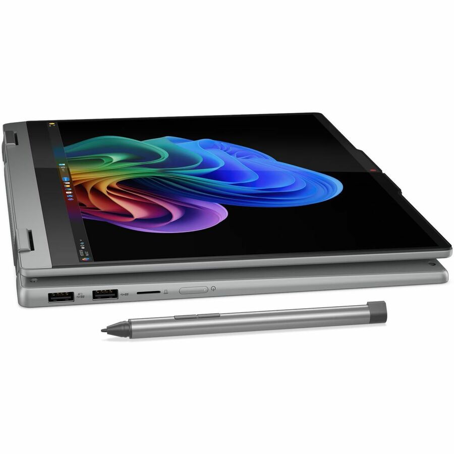 Lenovo IdeaPad 5 14Q8X9 83GH0000US 14" Touchscreen Convertible Copilot+ PC 2 in 1 Notebook - WUXGA - Qualcomm Snapdragon X Plus X1P-42-100 - 16 GB - 1 TB SSD - English Keyboard - Luna Gray