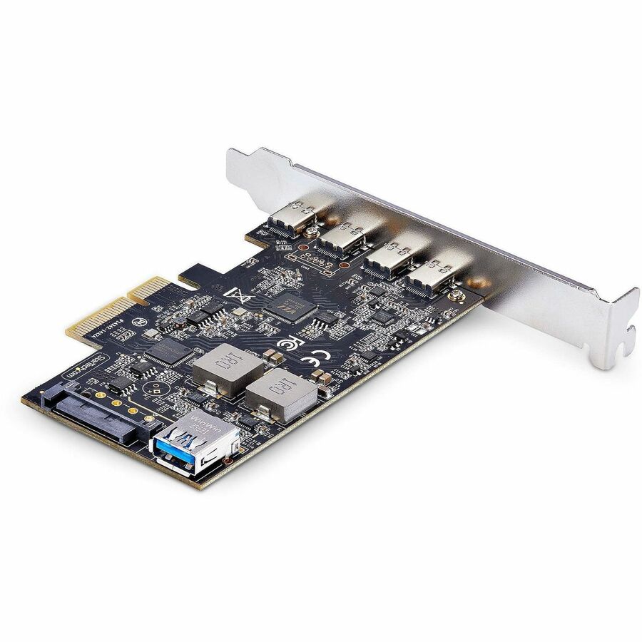 StarTech.com 5-Port USB PCIe Card, USB 3.2 10Gbps, PCI Express Card with 4x USB-C Ports, 1x USB-A Internal Port