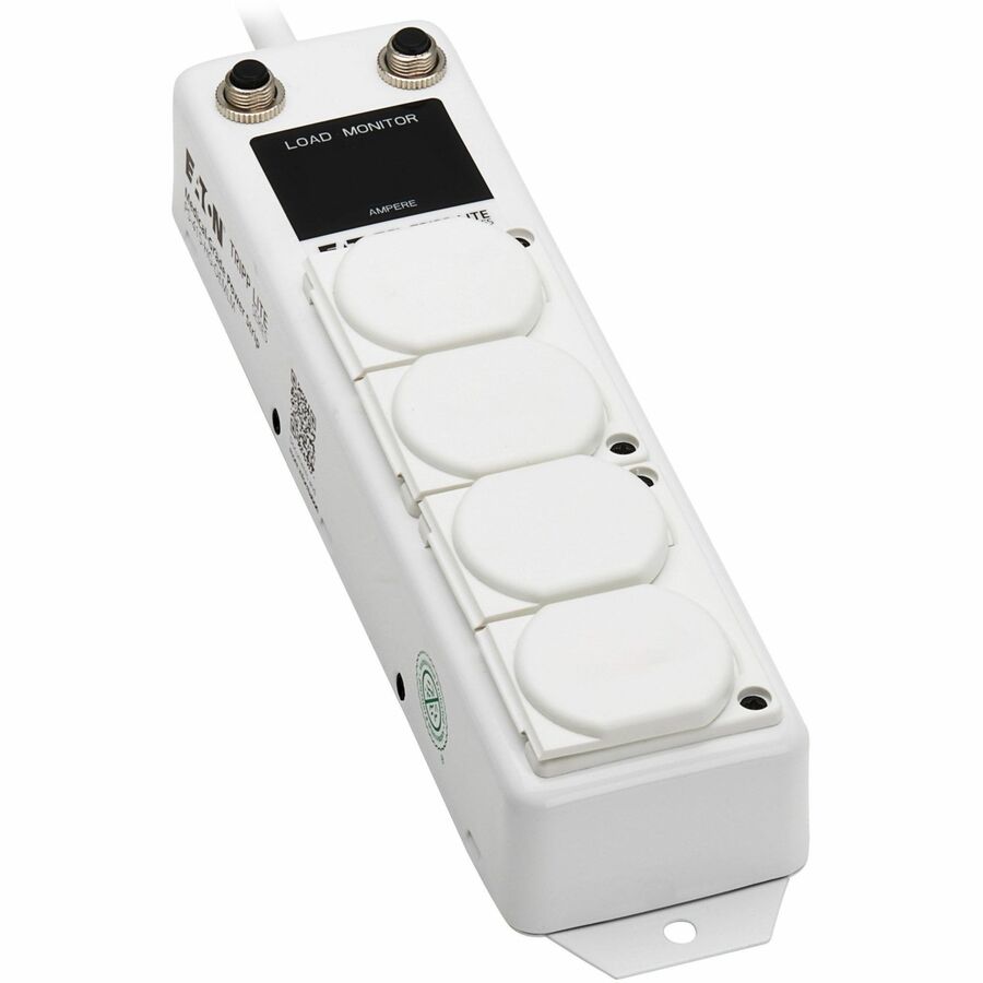 Eaton Tripp Lite Series Safe-IT UL 1363A Medical-Grade Power Strip for Patient Care Vicinities, 4 Hospital-Grade Outlets, Load Monitor, Safety Covers, Antimicrobial, 15 ft. (4.6 m) Cord