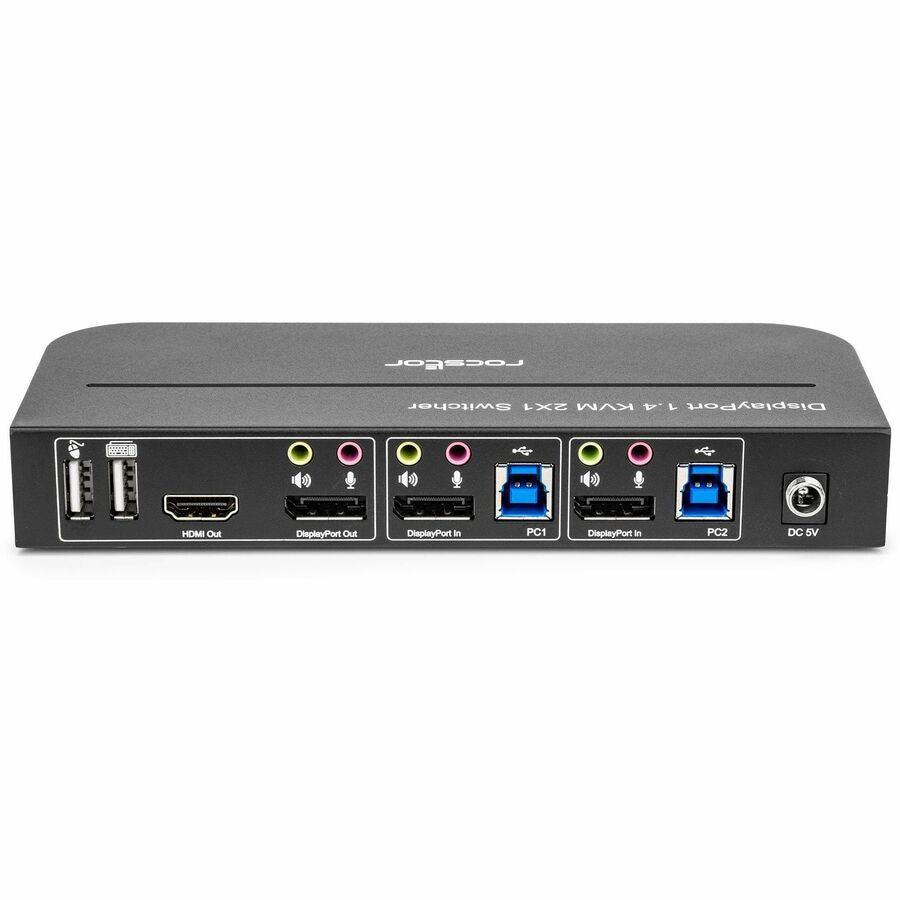 Rocstor Solid KVM SK05 DisplayPort 1.4 and USB 3.0 21 KVM Switch