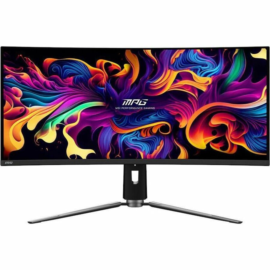 MSI 341CQPX QD-OLED 34" Class UW-QHD Curved Screen Gaming OLED Monitor - 21:9 - Black