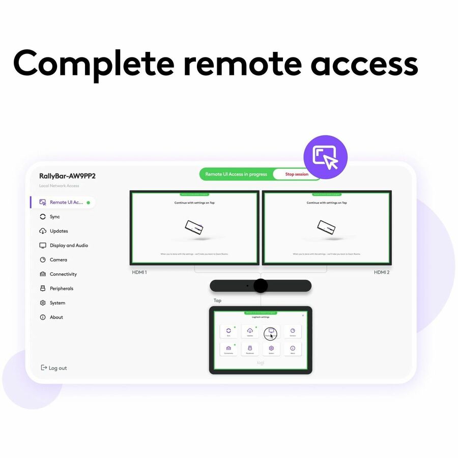 Logitech Essential for Rooms | Three Year Service Plan | Easy remote management of Meeting Rooms and Devices