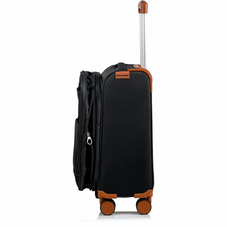 CHAMPS Classic Collection - 3-piece Softside Luggage set - Black