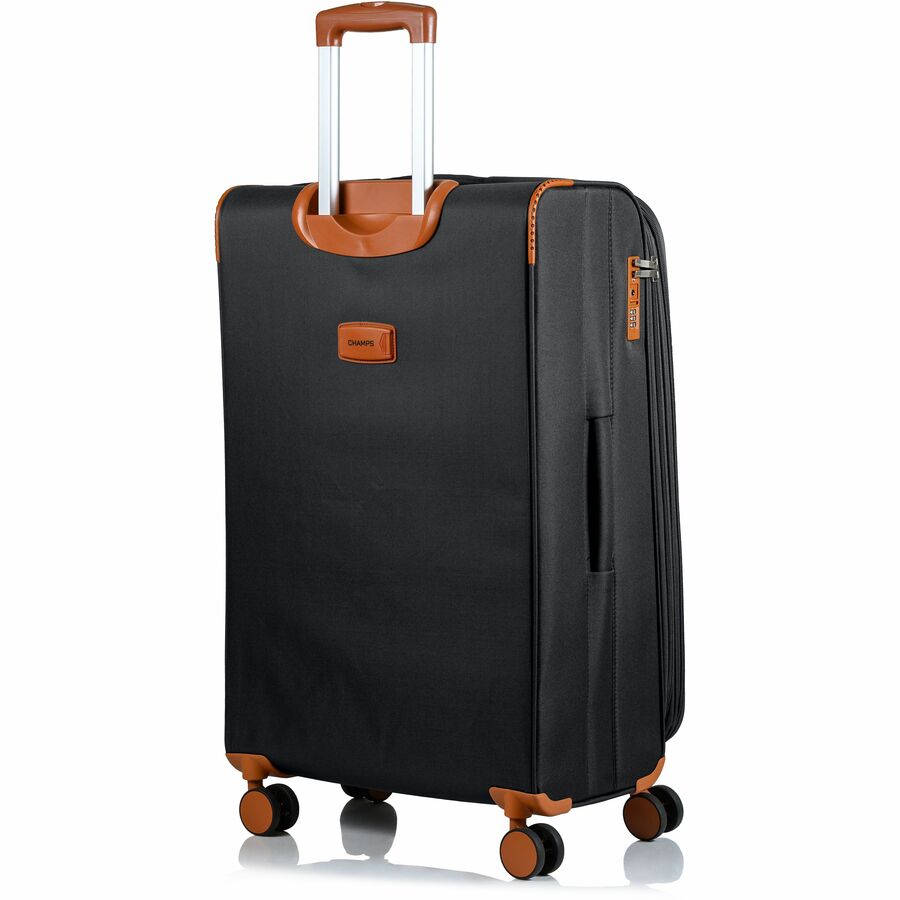 CHAMPS Classic Collection - 3-piece Softside Luggage set - Black