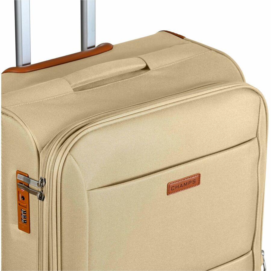 CHAMPS Classic Collection - 3-piece Softside Luggage set - Khaki