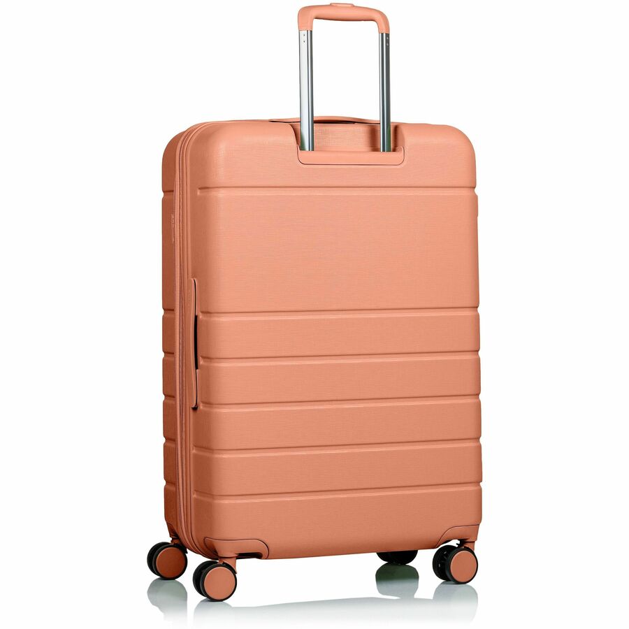 CHAMPS Linen Collection - 3-piece Hardside Luggage set - Coral