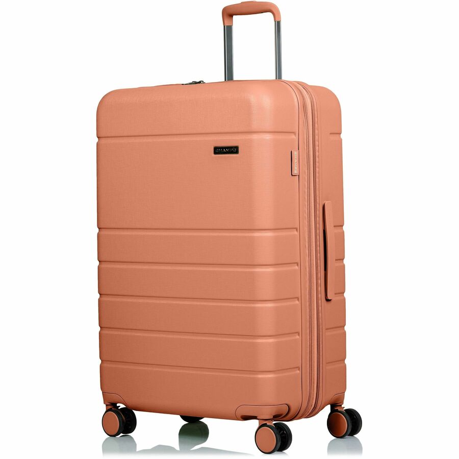 CHAMPS Linen Collection - 3-piece Hardside Luggage set - Coral