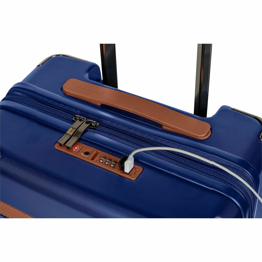 CHAMPS Vintage Air Collection - 3-piece Hardside Luggage set - Navy