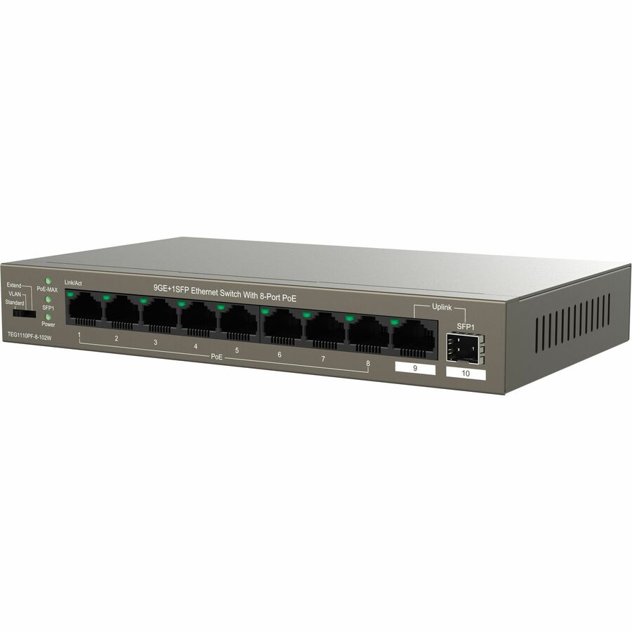 9GE+1SFP SWITCH 8-PORT POE
