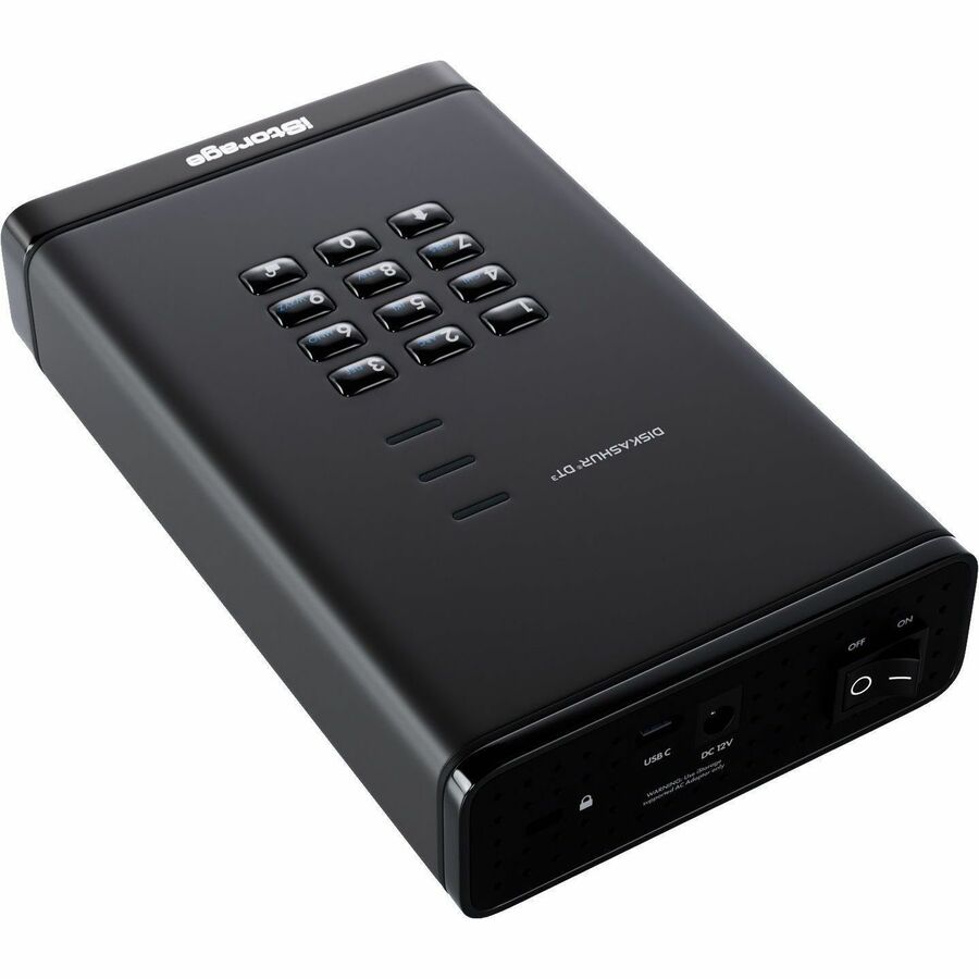 iStorage diskAshur DT3 24 TB Portable Hard Drive | FIPS 140-3 Level 3 Pending | Incorporated Common Criteria EAL 5+ | PIN protected | Dust/Water Resistant | TAA Compliant