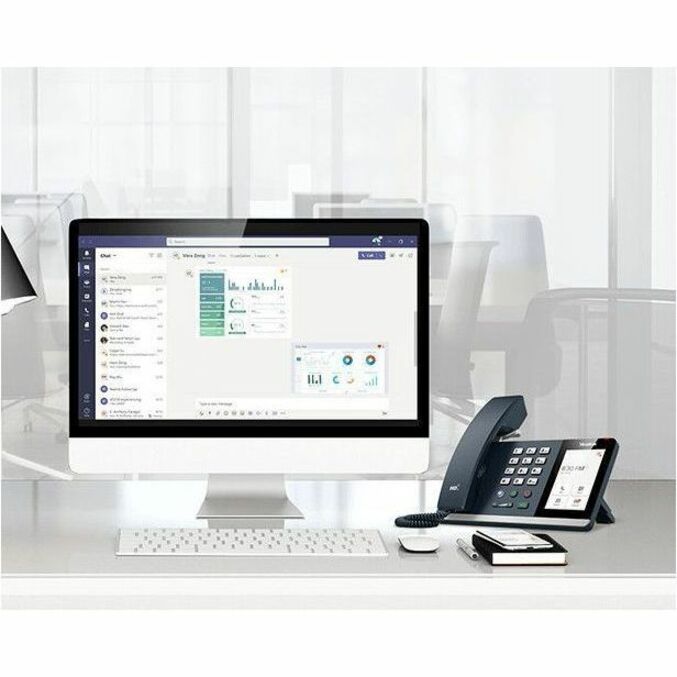 Yealink IP Phone - Corded - Bluetooth, Wi-Fi - Wall Mountable, Desktop - Classic Gray
