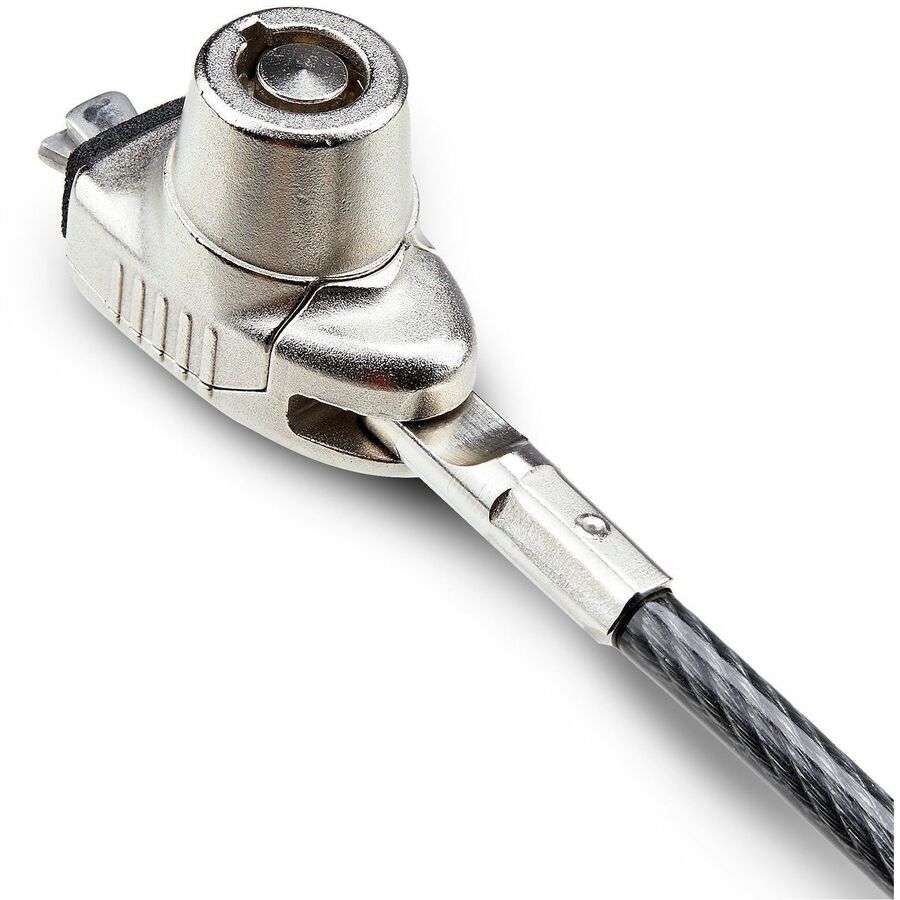 StarTech.com Slim Lock Noble Wedge® Slot Compatible, 6.6ft (2m) Keyed Locking Cable, Desk Anti-Theft Security For Laptop/Notebook Computer