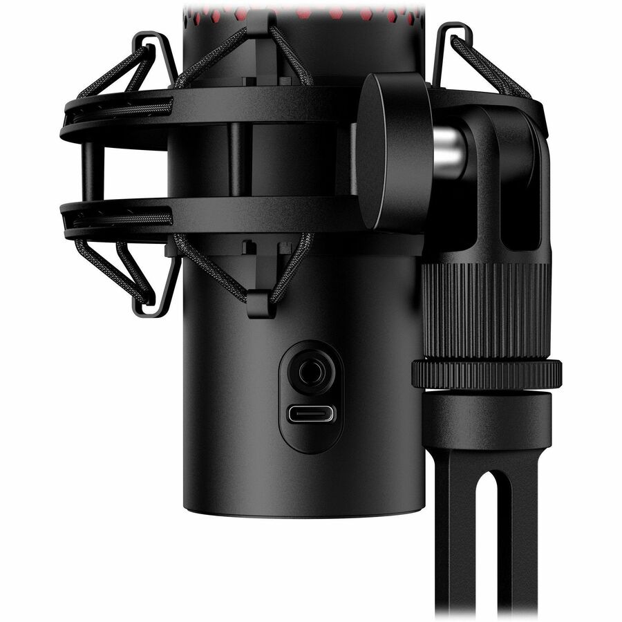 HyperX QuadCast 2 Wired Electret Condenser Microphone for Gaming, Live Streaming, Voice, Podcasting - Black