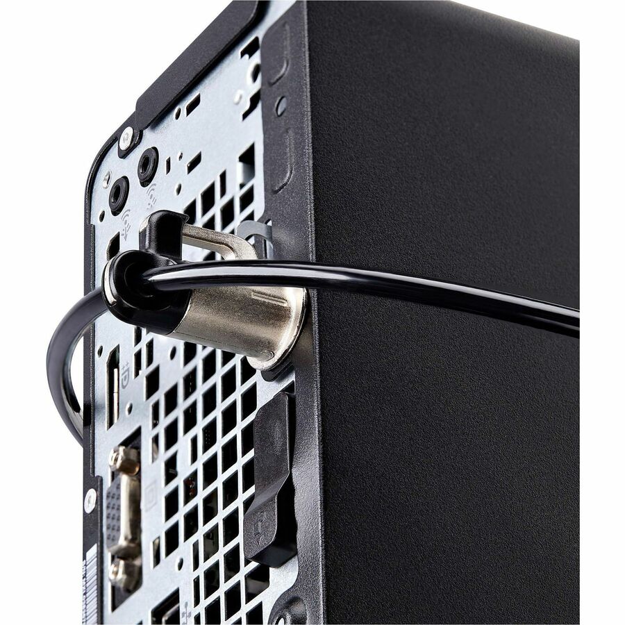 StarTech.com Laptop/Desktop & Peripheral Lock Kit, 9.8ft (3m) Steel Cable, Theft-Deterring Security Lock, K-Slot, For 3x Devices