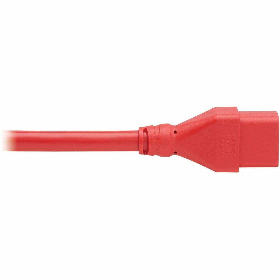 EXT CBL C20 TO C19 20A RED 6FT