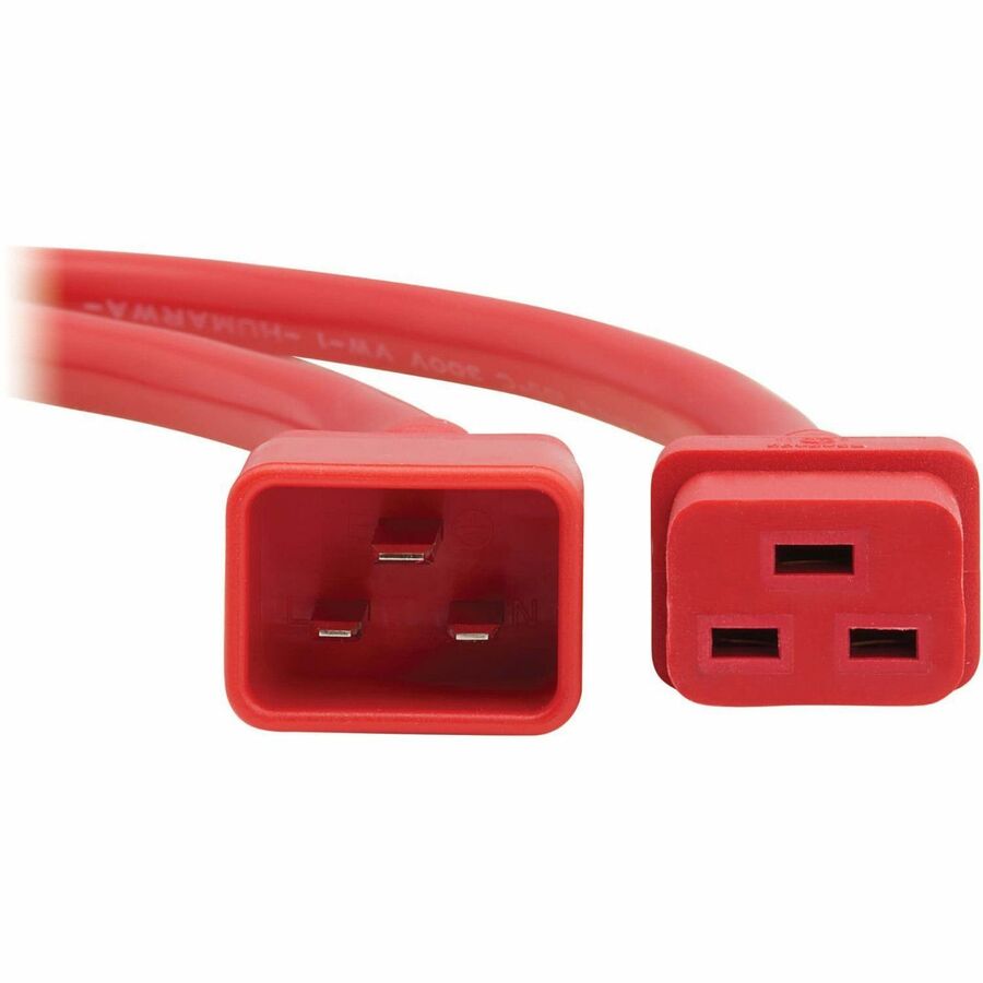 EXT CBL C20 TO C19 20A RED 2FT