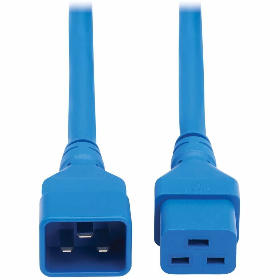 EXT CORD C20 C19 20A BLUE 2FT