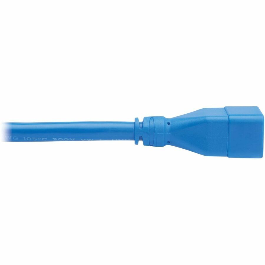EXT CORD C20 C19 20A BLUE 2FT