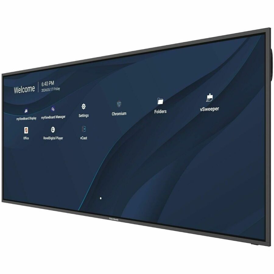 ViewSonic CDE105UW 105" 5K UHD (5120x2160px) Ultrawide 21:9 Digital Signage Display, 24/7 Operation, 500 cd/m2 High Brightness, Remote Management, Landscape and Portrait Mode