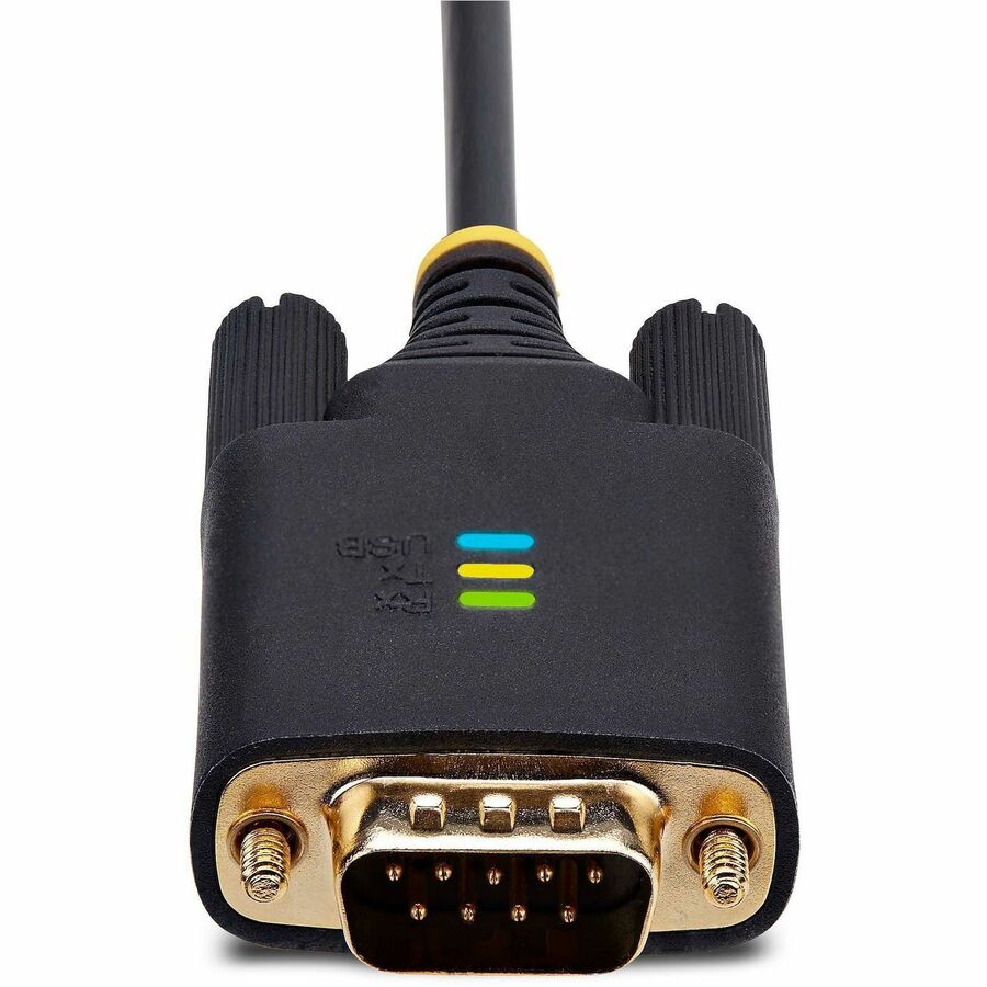 StarTech.com 6.6ft/2m USB to Null Modem Serial Adapter Cable, COM Retention, FTDI, RS232, Changeable DB9 Screws/Nuts, Windows/macOS/Linux