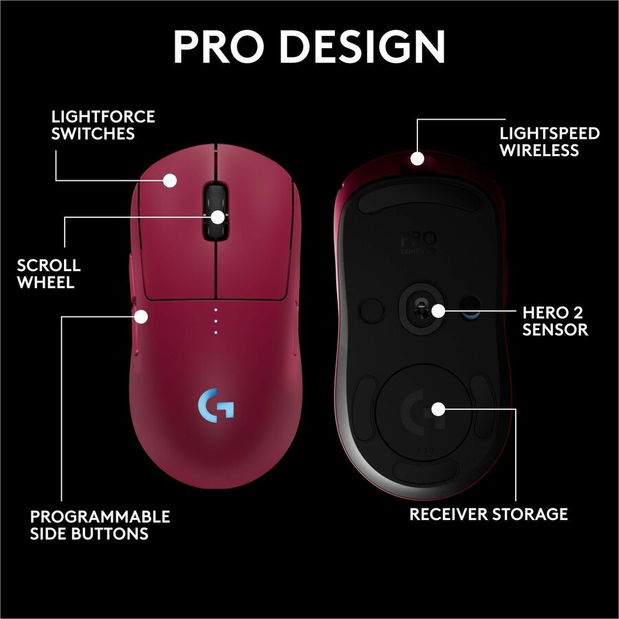 PRO 2 Wireless Mouse Magenta