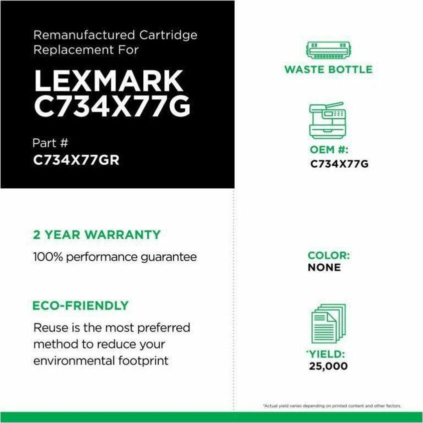 Clover Imaging Remanufactured Waste Container for Lexmark C734