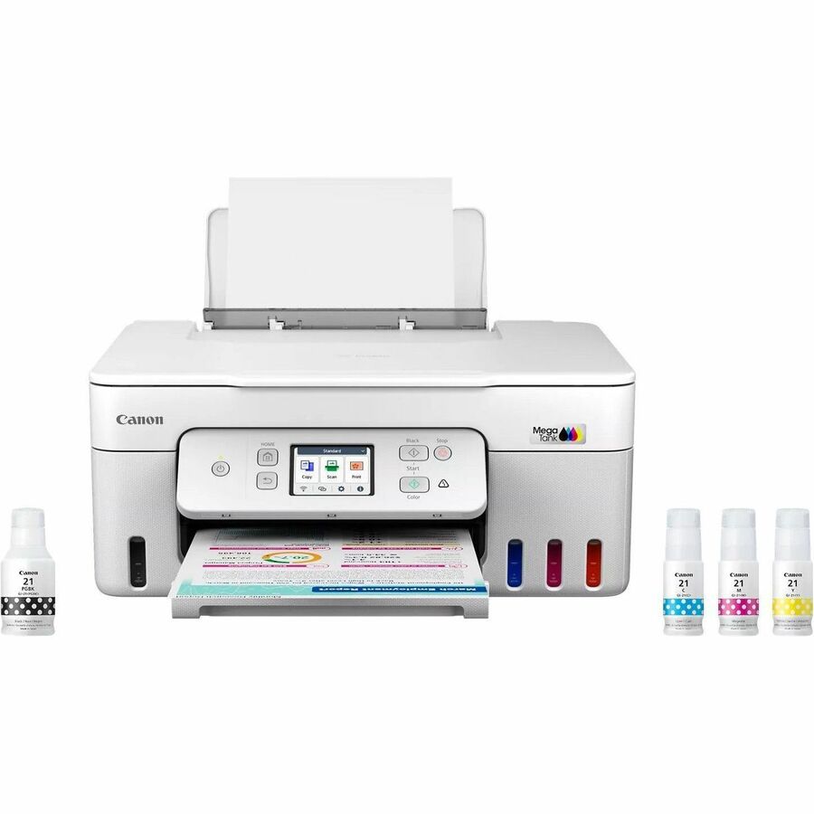 Canon PIXMA G3290 Wireless MegaTank Inkjet Multifunction Printer - Color - White