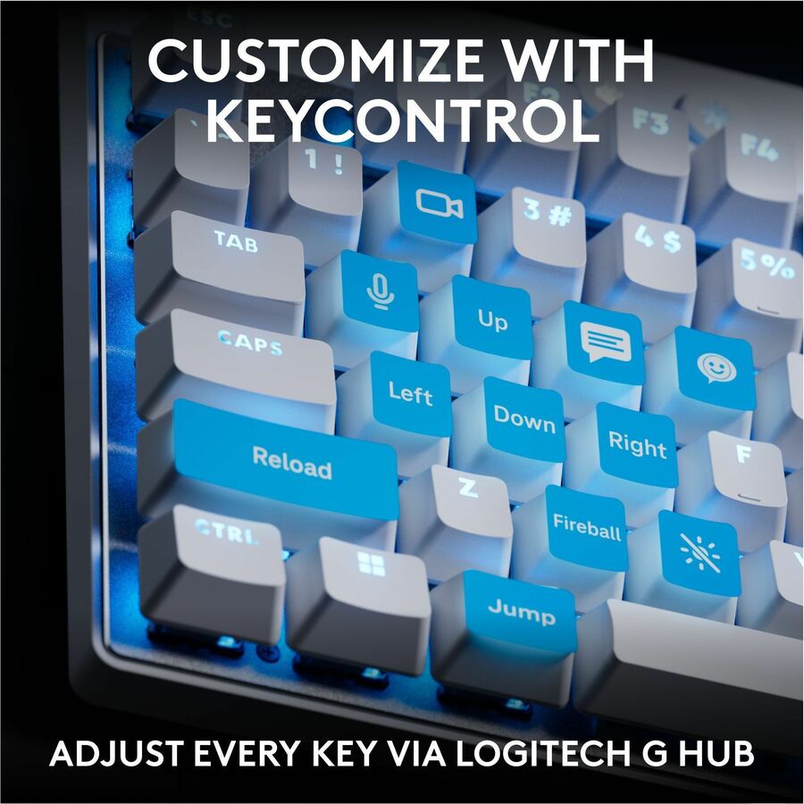 Logitech G PRO X TKL RAPID Tenkeyless Wired Gaming Keyboard With Magnetic Analog Switches, Rapid Trigger Mode, Adjustable Actuation, and Customizable RGB Lighting, Off-white