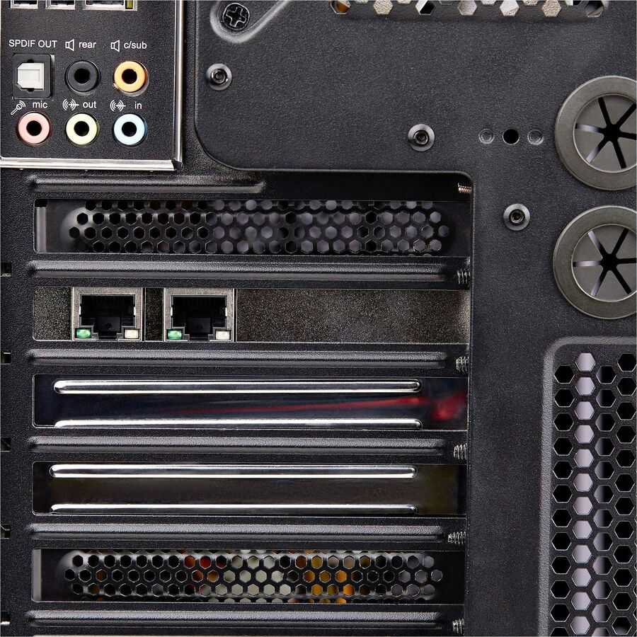 StarTech.com 2-Port Gigabit PCIe Network Adapter Card, 10/100/1000Mbps PCI Express NIC, Dual Realtek RTL8111H, TAA Compliant