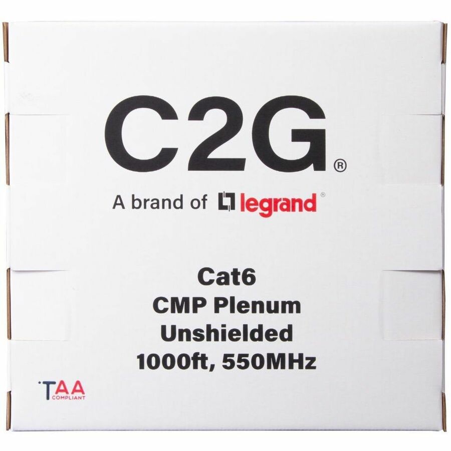 C2G BULK CAT6 UTP CMP TAA GRAY