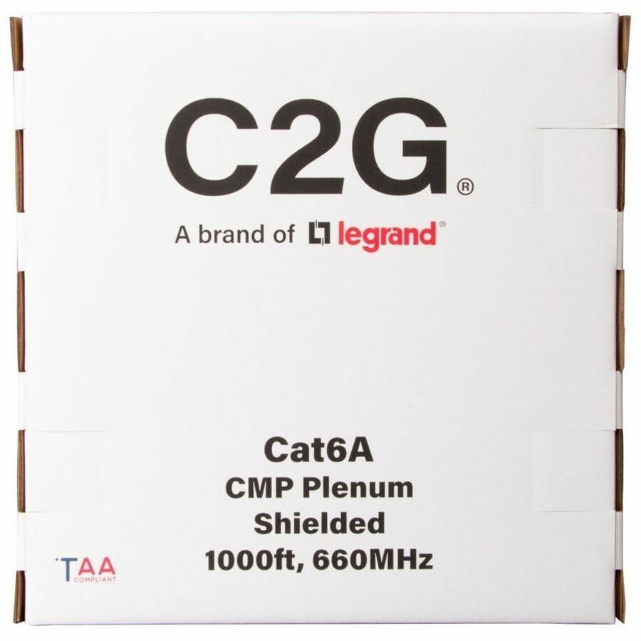 C2G BULK CAT6A STP CMP TAA BLUE