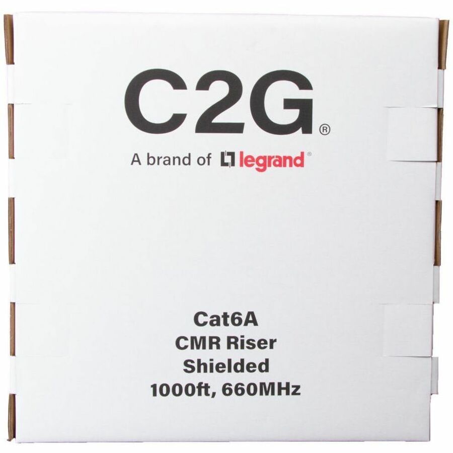 C2G BULK CAT6A F/UTP CMR TAA BL