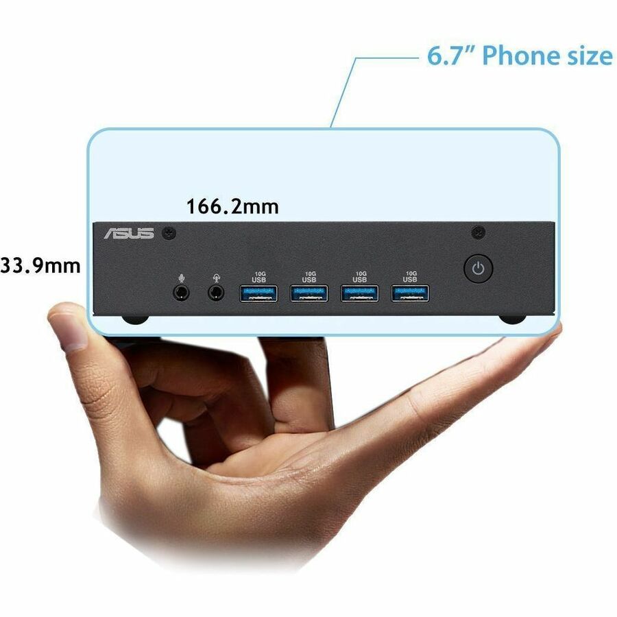 Asus ExpertCenter PN43-BBFN1000X1TUL Barebone System - Mini PC - Intel N-series N100