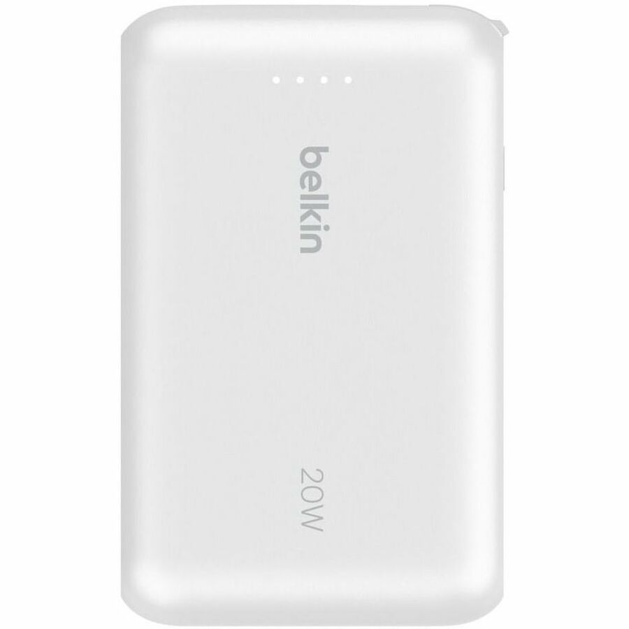 Belkin - Boostcharge Power Bank With Integrated Cable 10000 Mah - White
