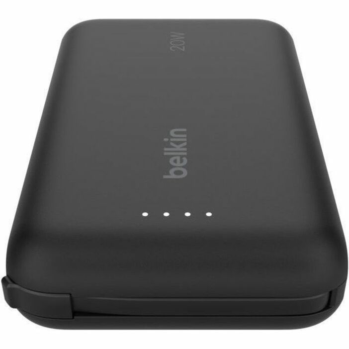 Belkin - Boostcharge Power Bank With Integrated Cable 10000 Mah - Black
