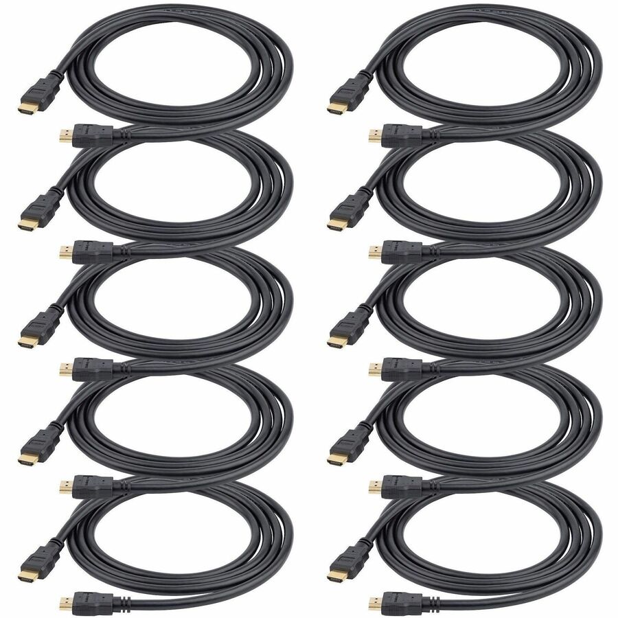 StarTech.com 3ft (0.9m) HDMI Cable - 10 Pack - High Speed HDMI Cable w/ Ethernet, 4K 30Hz, UHD Monitor Cord, 10-Pack HDMI 1.4 Cable